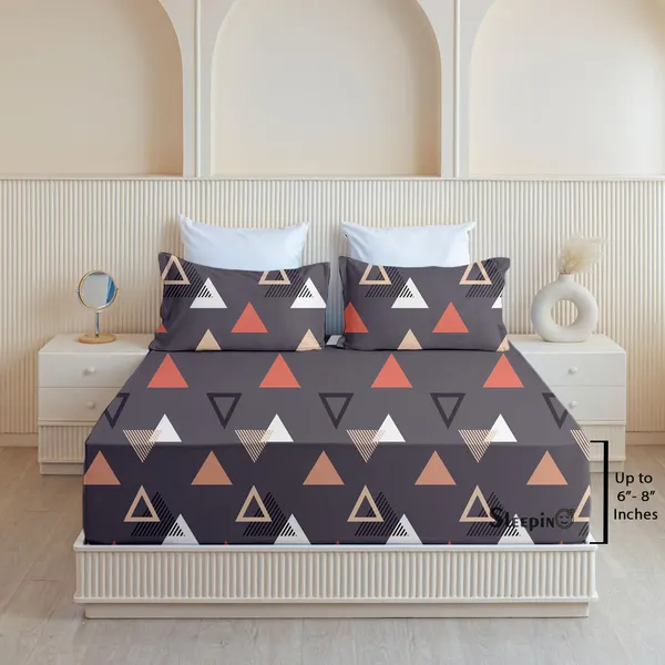Plum_All_Around_Cotton_Fitted_Elastic_Bedsheet_With_2_Pillow_Covers