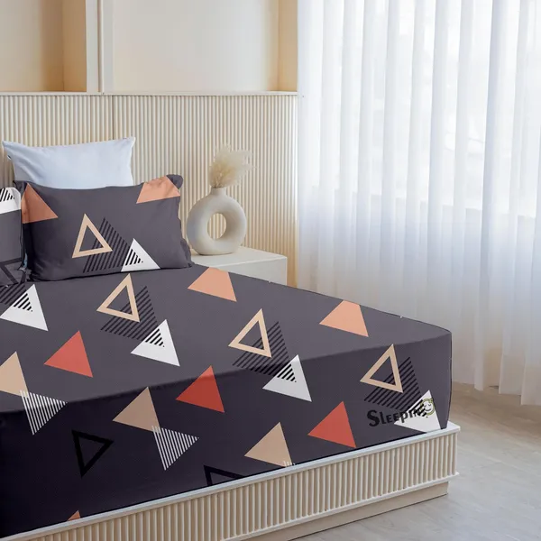 Plum_All_Around_Cotton_Fitted_Elastic_Bedsheet_With_2_Pillow_Covers