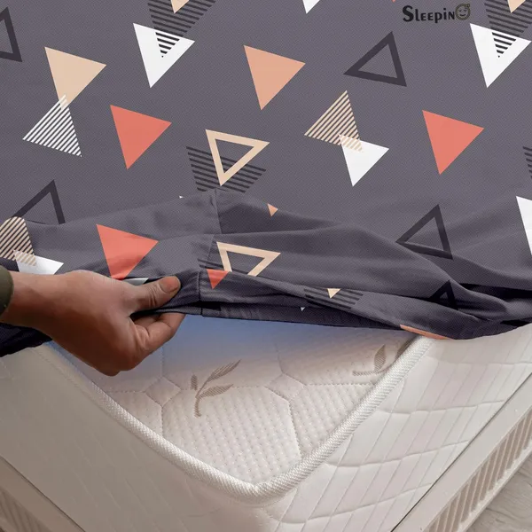 Plum_All_Around_Cotton_Fitted_Elastic_Bedsheet_With_2_Pillow_Covers