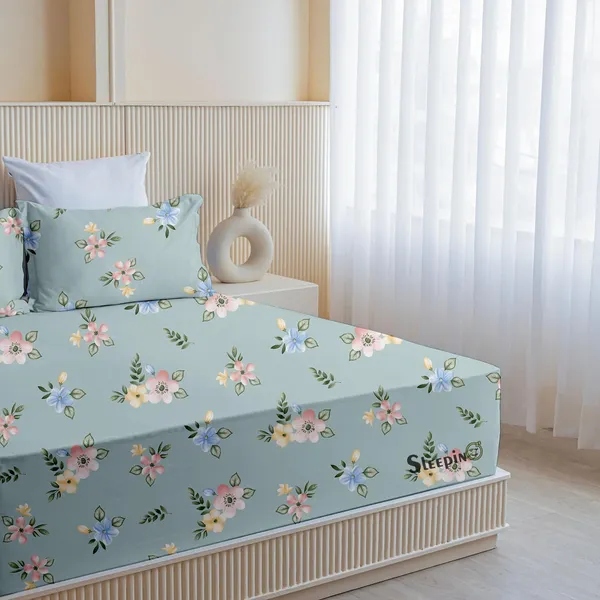 Sky_Blue_floral_Print_Super_Soft_Elegant_Printed_Bedsheet__With_2_Pillow_Covers_92"_x_102"_Inches