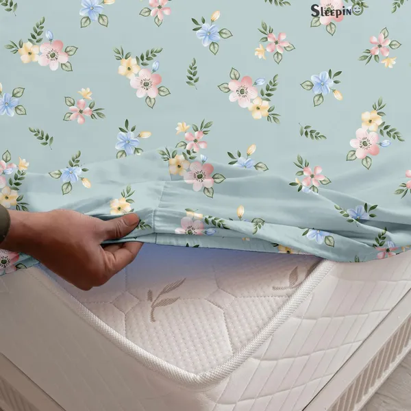 Sky_Blue_floral_Print_Super_Soft_Elegant_Printed_Bedsheet__With_2_Pillow_Covers_92"_x_102"_Inches