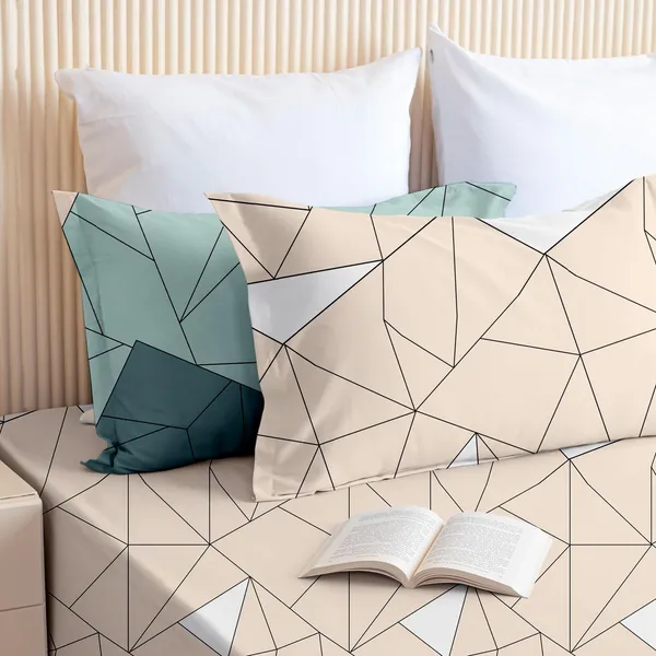 Ivory_Blue_Zic_Zac_Print_Super_Soft_Elegant_Printed_Bedsheet__With_2_Pillow_Covers_92"_x_102"_Inches