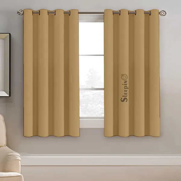 SEEPINO_Blackout_Curtains_-_9_Feet_Long_Door_Blackout_Curtains_Set_of_-_2_|_100%_Room_Darkening_Thermal_Insulated_Curtain_|_Beige