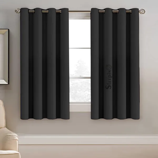 SEEPINO_Blackout_Curtains_-_9_Feet_Long_Door_Blackout_Curtains_Set_of_-_2_|_100%_Room_Darkening_Thermal_Insulated_Curtain_|_Black