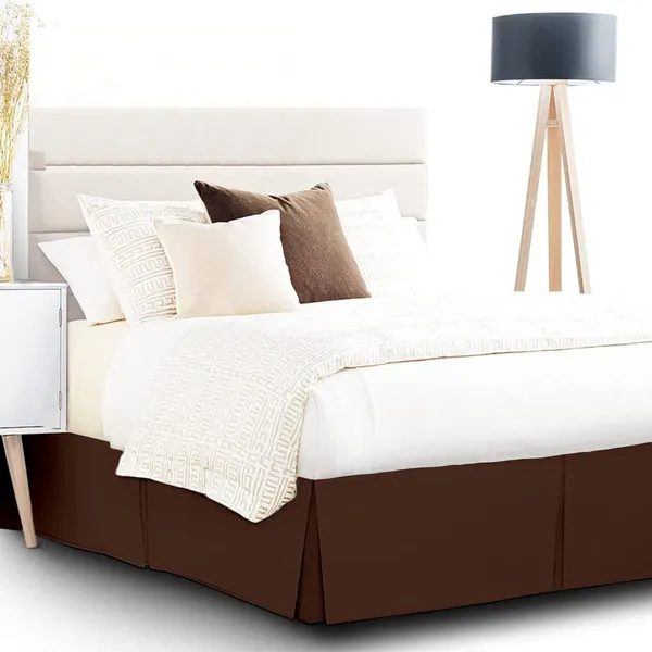 Brown_Easy_Fit_Box_Pleated_Bed_Skirt