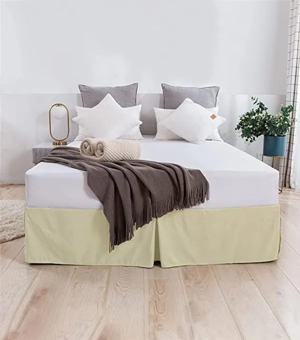 Ivory_Easy_Fit_Box_Pleated_Bed_Skirt