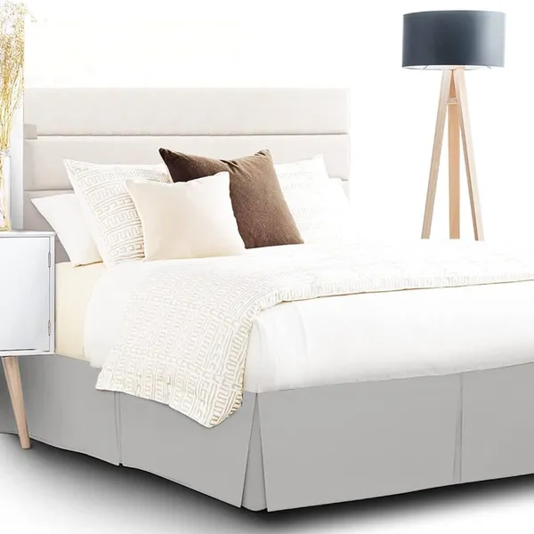 Silver_Grey_Easy_Fit_Box_Pleated_Bed_Skirt