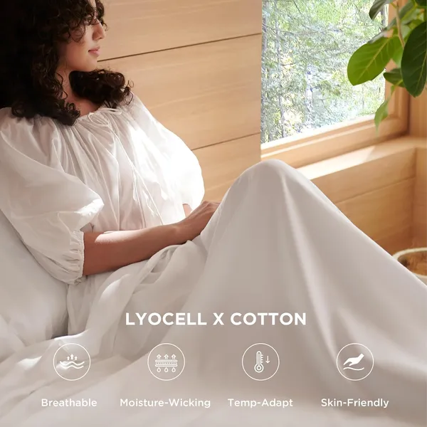 White_Egyptian_Cotton_400TC_Solid_Bedsheet_With_Pillow_Covers