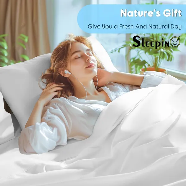 White_Egyptian_Cotton_400TC_Solid_Bedsheet_With_Pillow_Covers