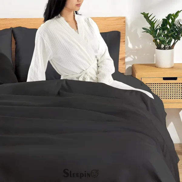 Black_Egyptian_Cotton_400TC_Solid_Bedsheet_With_Pillow_Covers