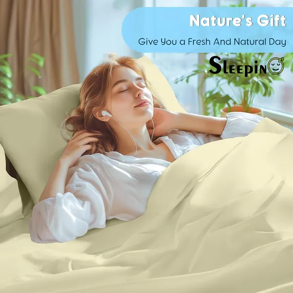 Ivory_Egyptian_Cotton_400TC_Solid_Bedsheet_With_Pillow_Covers