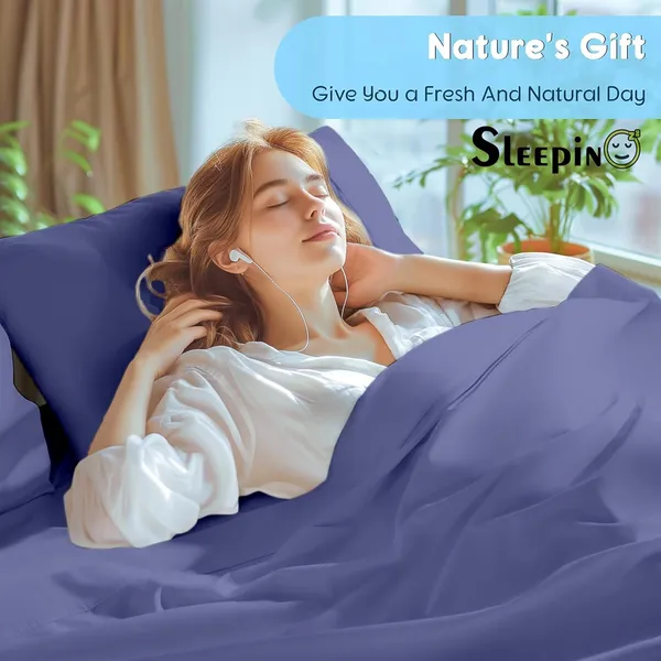 Medium_Blue_Egyptian_Cotton_400TC_Solid_Bedsheet_With_Pillow_Covers