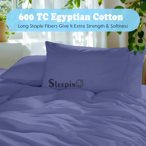 Medium_Blue_Egyptian_Cotton_400TC_Solid_Bedsheet_With_Pillow_Covers