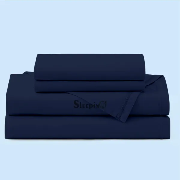 Navy_Blue_Egyptian_Cotton_400TC_All_Around_Elastic_Fitted_Bedsheet_With_Pillow_Cover