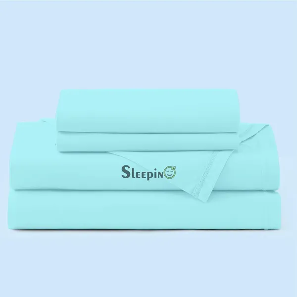 Sky_Blue_Egyptian_Cotton_400TC_All_Around_Elastic_Fitted_Bedsheet_With_Pillow_Cover