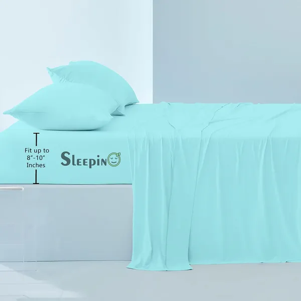 Sky_Blue_Egyptian_Cotton_400TC_All_Around_Elastic_Fitted_Bedsheet_With_Pillow_Cover