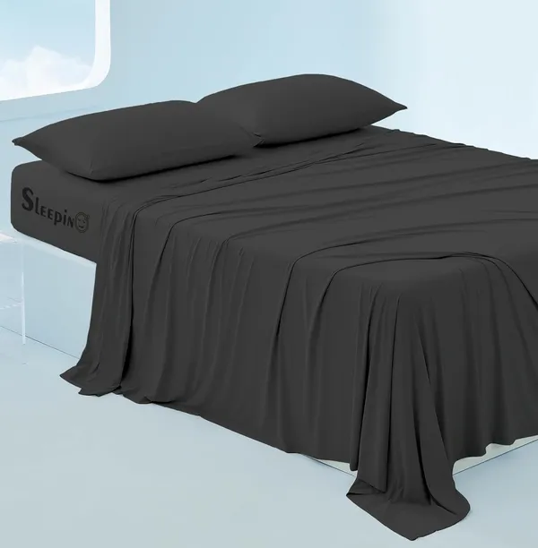Black_Egyptian_Cotton_400TC_All_Around_Elastic_Fitted_Bedsheet_With_Pillow_Cover
