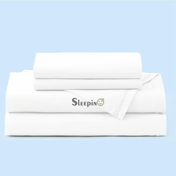 White_Egyptian_Cotton_400TC_All_Around_Elastic_Fitted_Bedsheet_With_Pillow_Cover