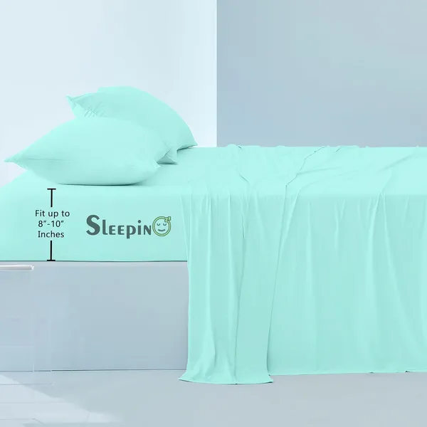 Aqua_Blue_Egyptian_Cotton_400TC_All_Around_Elastic_Fitted_Bedsheet_With_Pillow_Cover