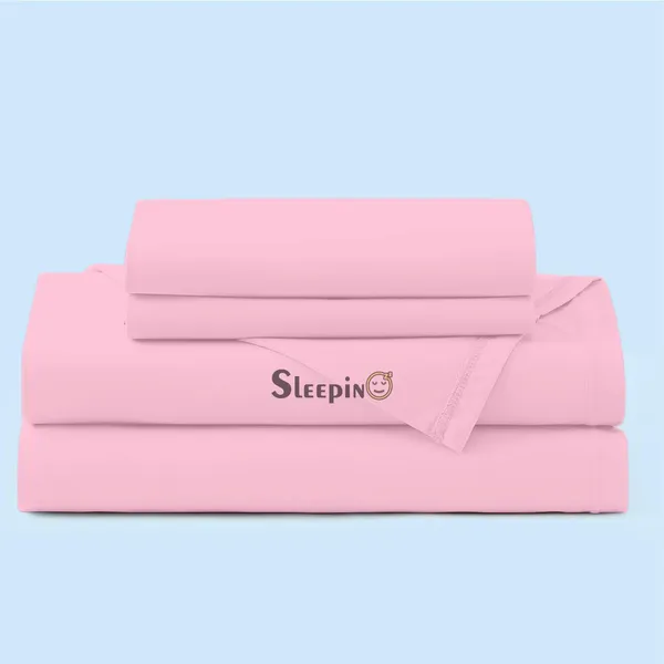 Baby_Pink_Egyptian_Cotton_400TC_All_Around_Elastic_Fitted_Bedsheet_With_Pillow_Cover