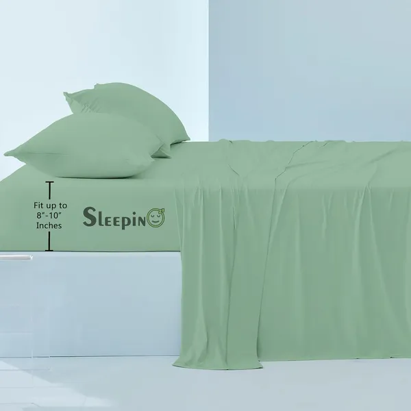 Emerald_Green_Egyptian_Cotton_400TC_All_Around_Elastic_Fitted_Bedsheet_With_Pillow_Cover