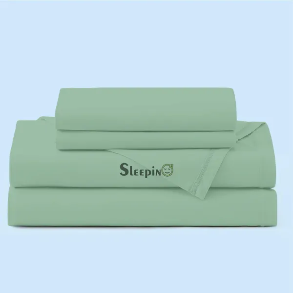 Emerald_Green_Egyptian_Cotton_400TC_All_Around_Elastic_Fitted_Bedsheet_With_Pillow_Cover