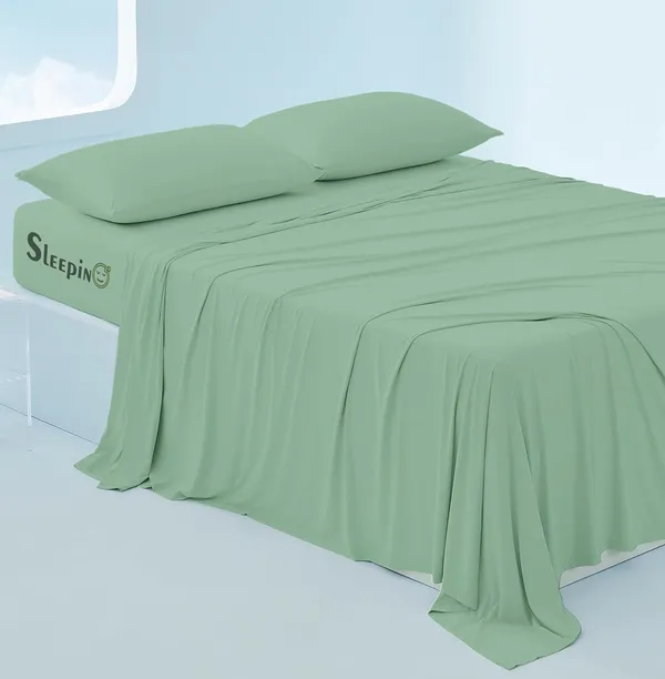 Emerald_Green_Egyptian_Cotton_400TC_All_Around_Elastic_Fitted_Bedsheet_With_Pillow_Cover