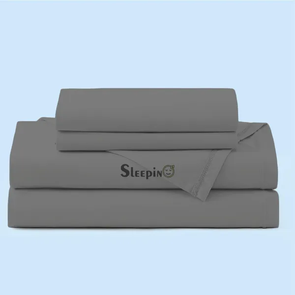 Dark_Grey_Egyptian_Cotton_400TC_All_Around_Elastic_Fitted_Bedsheet_With_Pillow_Cover