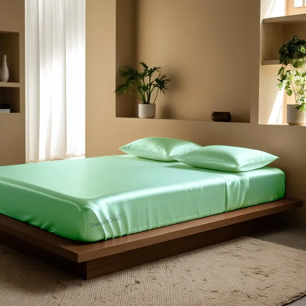 Sleepino_Luxurious_Satin_Elastic_Fitted_Bedsheet_For_with_Pillow_Covers_400TC_Midnight_Luxe_Satin_Royal_Touch_Gifting_Collection_-_Aqua_Green