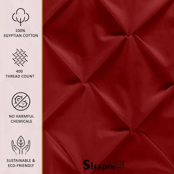 Pack_Of_4_Burgundy_Microfiber_Pinch_Pleated_Machine_Washable_Pillow_Cover