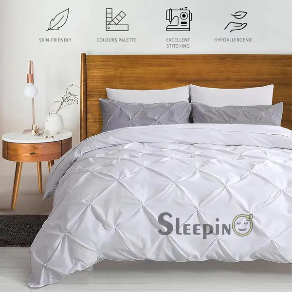 Pack_Of_4_Silver_Grey_Microfiber_Pinch_Pleated_Machine_Washable_Pillow_Cover