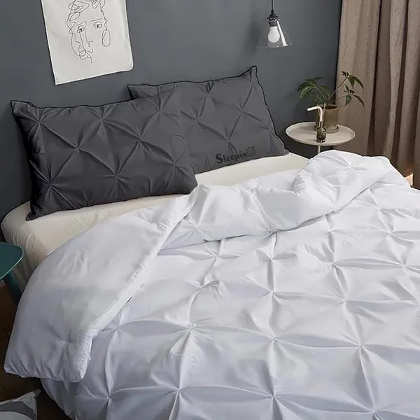 Pack_Of_8_Dark_Grey_Microfiber_Pinch_Pleated_Machine_Washable_Pillow_Cover