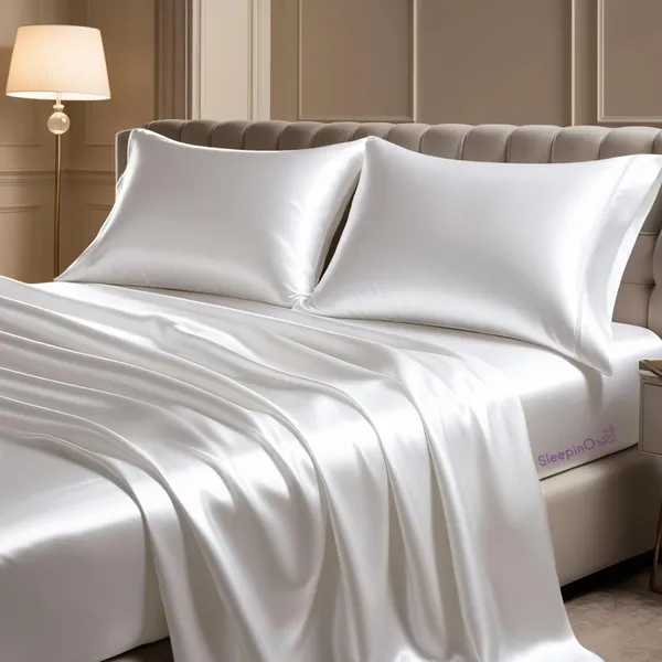 White_Sleepino_Luxurious_Satin_Bedsheet_with_Pillow_Covers_|_Dreamy_&_Romantic_Night_Bedsheet_|_Velvet_Glow_Satin_Home_Furnishing_Gift_For_Couple_&_Women