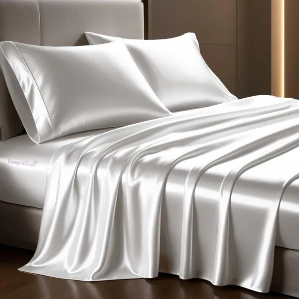White_Sleepino_Luxurious_Satin_Bedsheet_with_Pillow_Covers_|_Dreamy_&_Romantic_Night_Bedsheet_|_Velvet_Glow_Satin_Home_Furnishing_Gift_For_Couple_&_Women