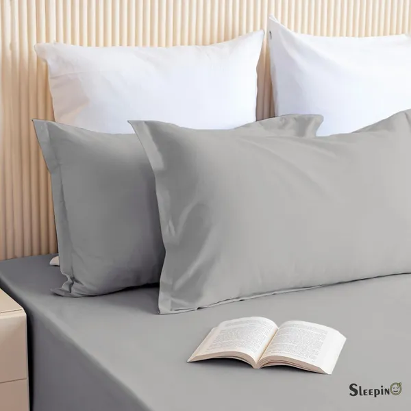 Silver_Soft_Finish_Cotton_Feel_Elastic_Fitted_Bedsheet