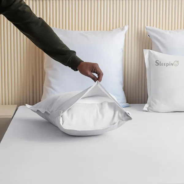 White_Soft_Finish_Cotton_Feel_Elastic_Fitted_Bedsheet