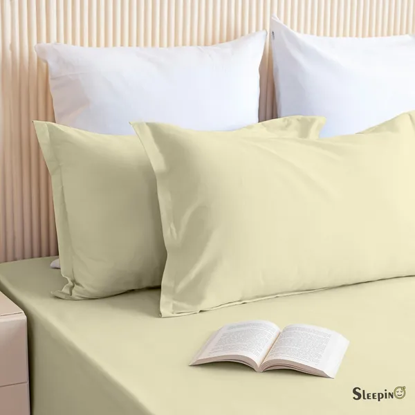 Ivory_Soft_Finish_Cotton_Feel_Elastic_Fitted_Bedsheet
