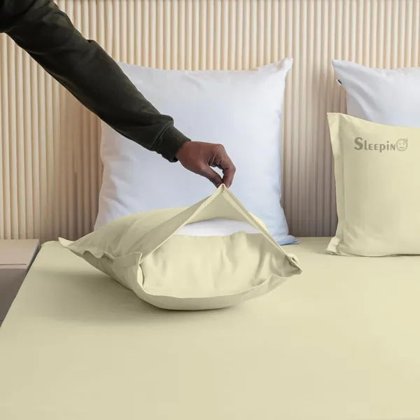 Ivory_Soft_Finish_Cotton_Feel_Elastic_Fitted_Bedsheet