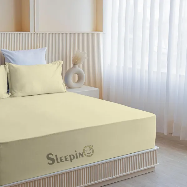 Ivory_Soft_Finish_Cotton_Feel_Elastic_Fitted_Bedsheet