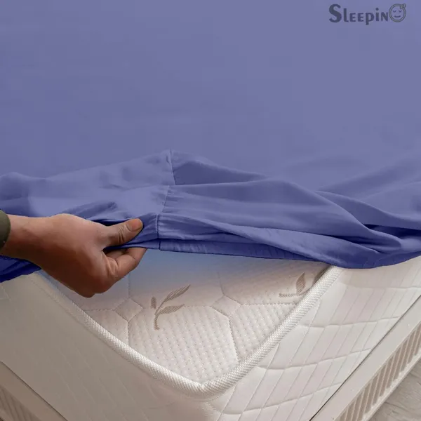 Medium_Blue_Soft_Finish_Cotton_Feel_Elastic_Fitted_Bedsheet