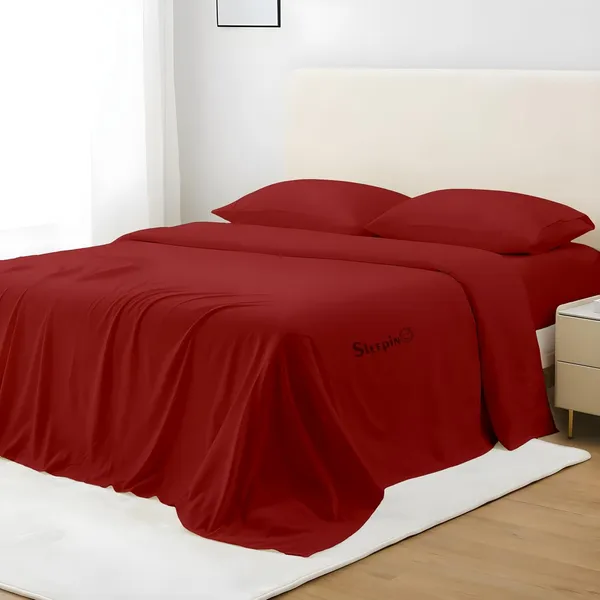 Burgundy_Super_Soft_Brushed_Microfiber_Hypoallergenic_Bedsheet_With_2_Pillow_Cover