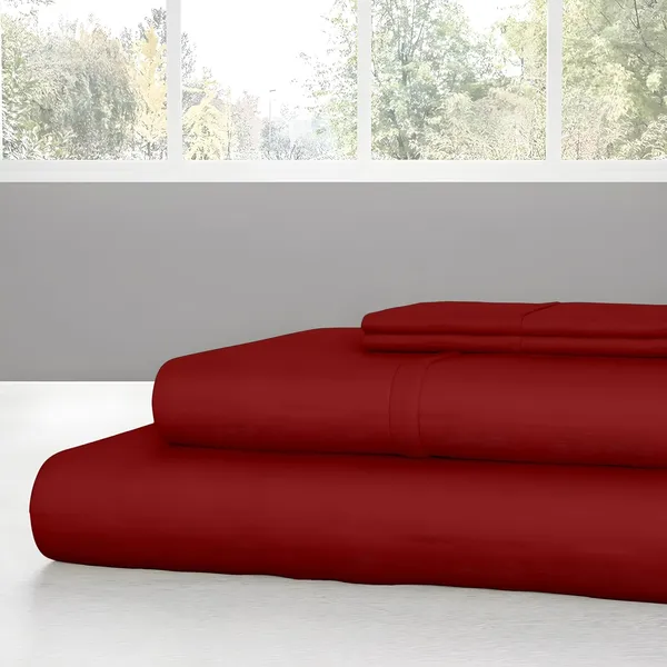 Burgundy_Super_Soft_Brushed_Microfiber_Hypoallergenic_Bedsheet_With_2_Pillow_Cover