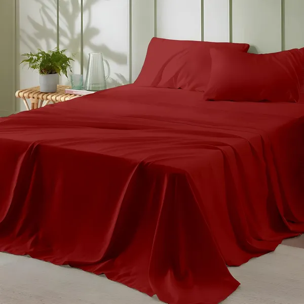 Burgundy_Super_Soft_Brushed_Microfiber_Hypoallergenic_Bedsheet_With_2_Pillow_Cover