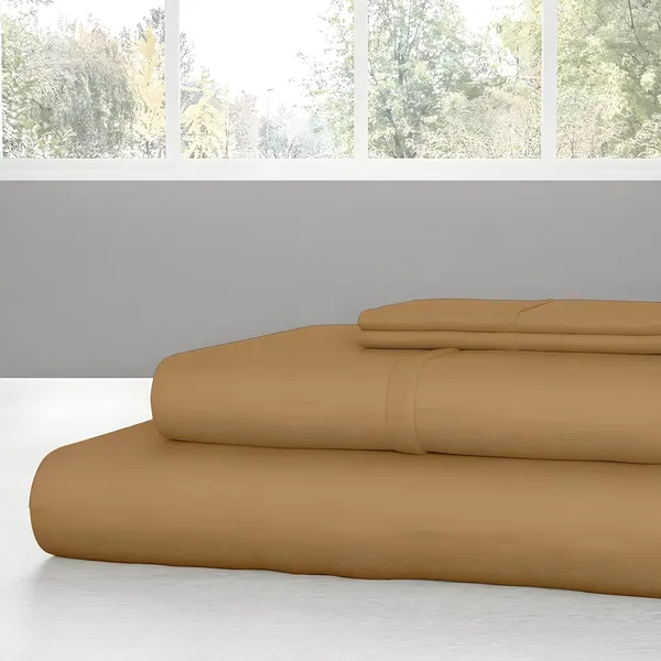 Beige_Super_Soft_Brushed_Microfiber_Hypoallergenic_Bedsheet_With_2_Pillow_Cover