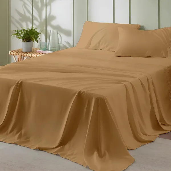 Beige_Super_Soft_Brushed_Microfiber_Hypoallergenic_Bedsheet_With_2_Pillow_Cover