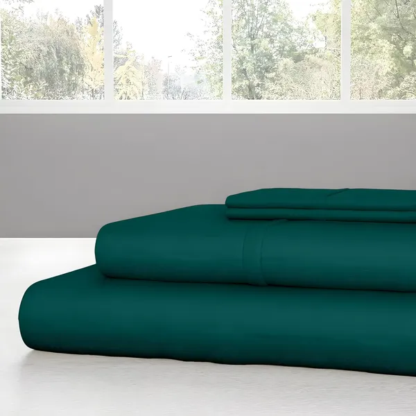 Teal_Super_Soft_Brushed_Microfiber_Hypoallergenic_Bedsheet_With_2_Pillow_Cover