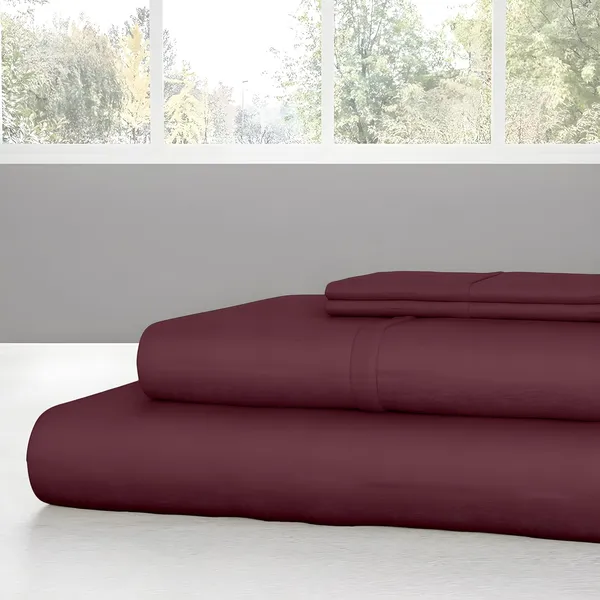 Wine_Super_Soft_Brushed_Microfiber_Hypoallergenic_Bedsheet_With_2_Pillow_Cover