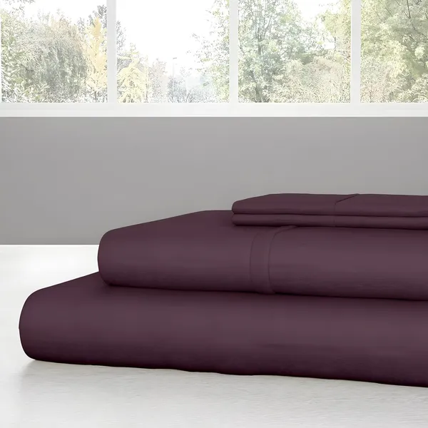 Plum_Super_Soft_Brushed_Microfiber_Hypoallergenic_Bedsheet_With_2_Pillow_Cover