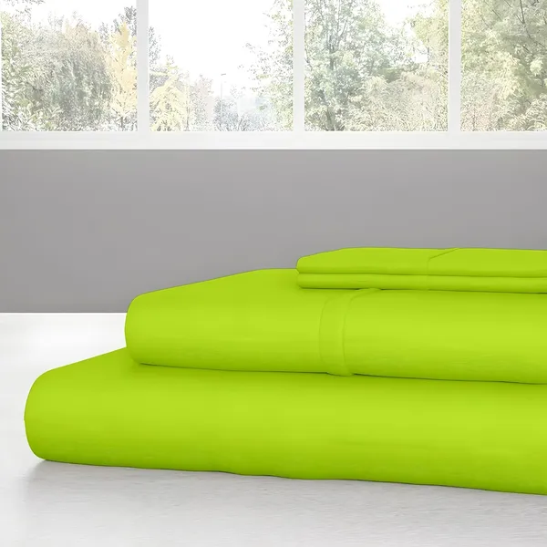 Parrot_Green_Super_Soft_Brushed_Microfiber_Hypoallergenic_Bedsheet_With_2_Pillow_Cover
