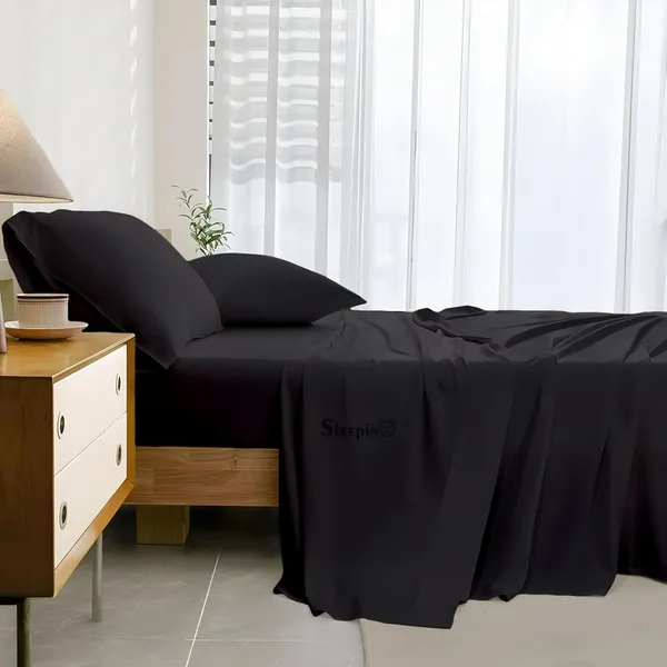 Black_Super_Soft_Brushed_Microfiber_Hypoallergenic_Bedsheet_With_2_Pillow_Cover